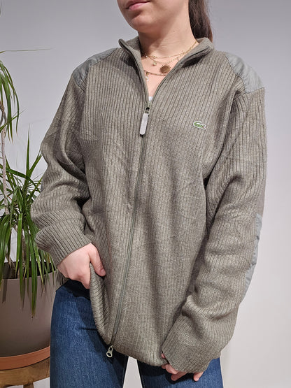 Veste en maille kaki des années 90' - M