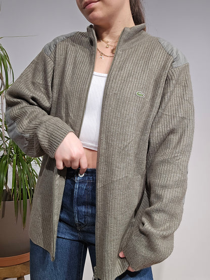 Veste en maille kaki des années 90' - M