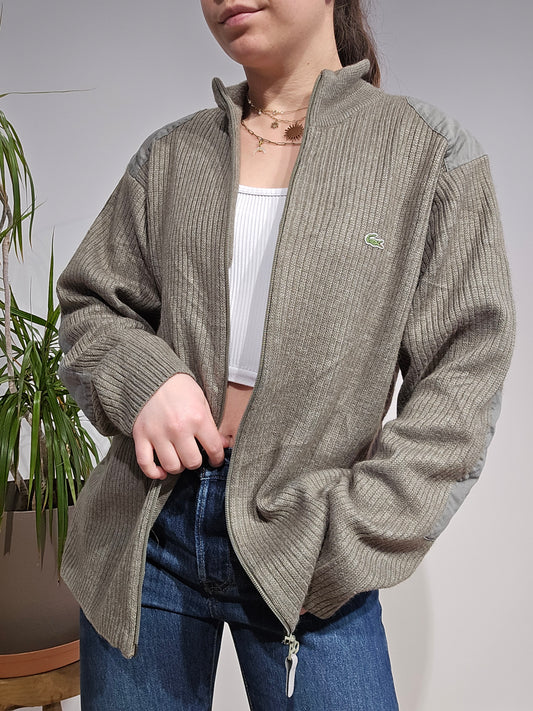 Veste en maille kaki des années 90' - M