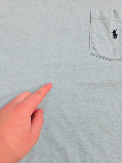 Tee-shirt en coton bleu - S