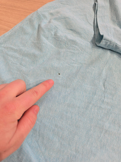 Tee-shirt en coton bleu - S