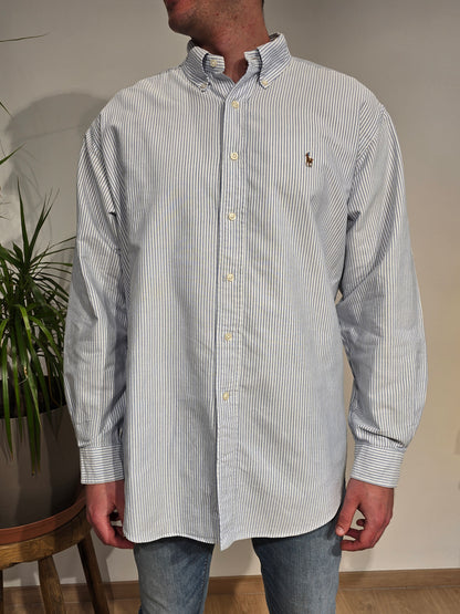 Chemise en coton à rayures - XL