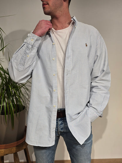 Chemise en coton à rayures - XL