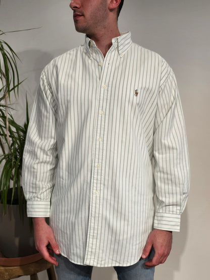 Chemise en coton à rayures - XL