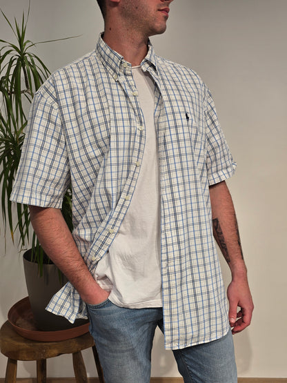 Chemise en coton à carreaux - XL