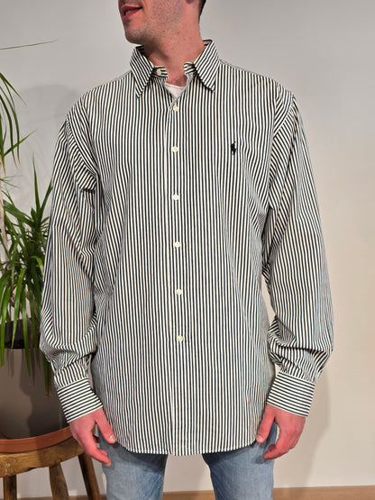 Chemise en coton à rayures - XL