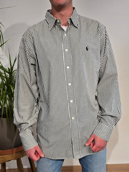 Chemise en coton à rayures - XL