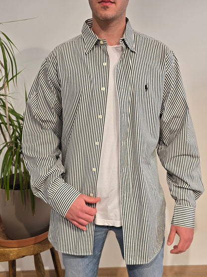 Chemise en coton à rayures - XL
