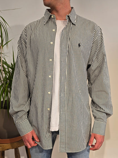 Chemise en coton à rayures - XL