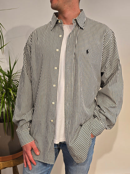 Chemise en coton à rayures - XL