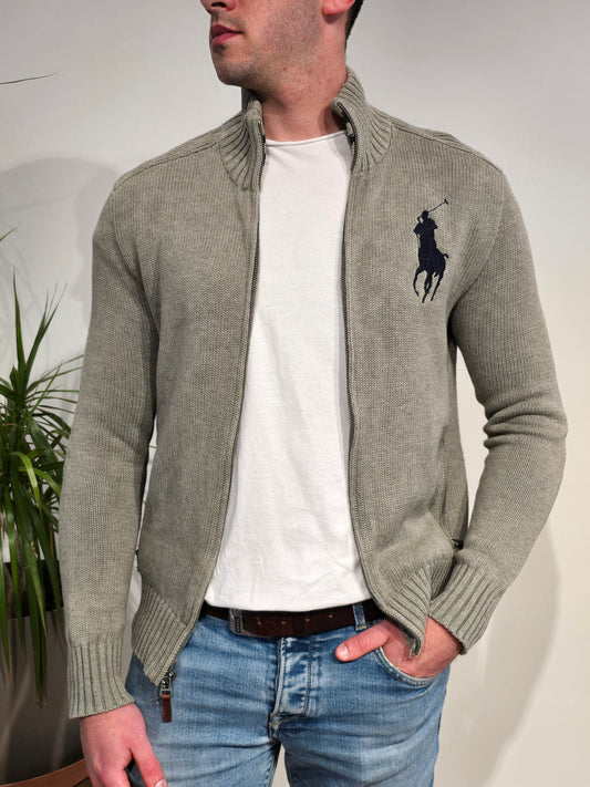 Veste en coton gris - S