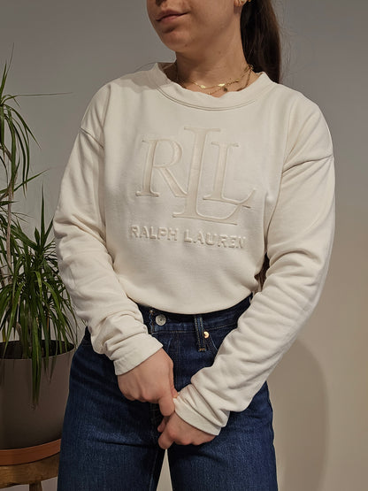 Sweat crème collection RLR - XS