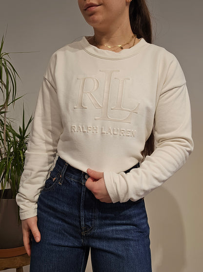 Sweat crème collection RLR - XS