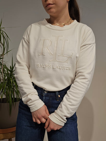Sweat crème collection RLR - XS