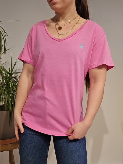 Tee-shirt en coton rose - XL