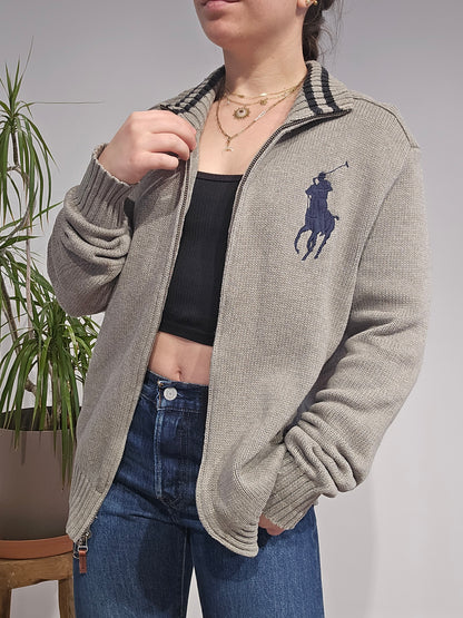 Veste en coton gris - S