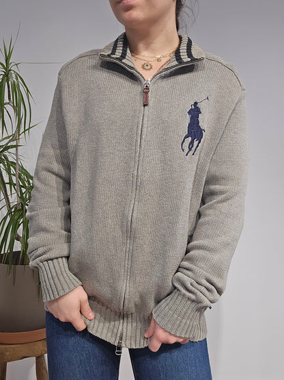 Veste en coton gris - S