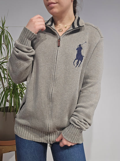 Veste en coton gris - S
