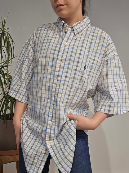 Chemise en coton à carreaux - XL