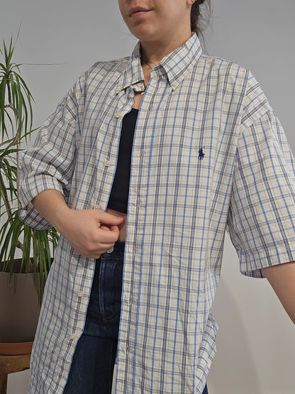 Chemise en coton à carreaux - XL