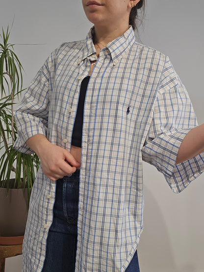 Chemise en coton à carreaux - XL