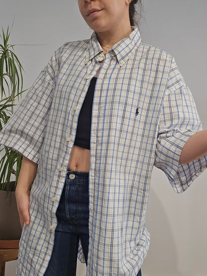 Chemise en coton à carreaux - XL