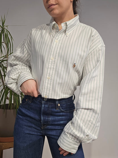 Chemise en coton à rayures - XL