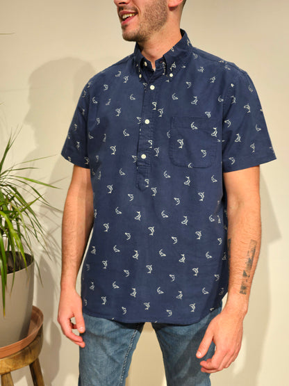 Chemisier en coton à motifs - L