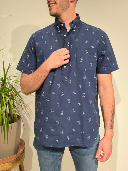 Chemisier en coton à motifs - L