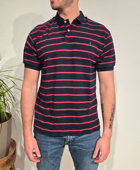 Polo en coton à rayures - M