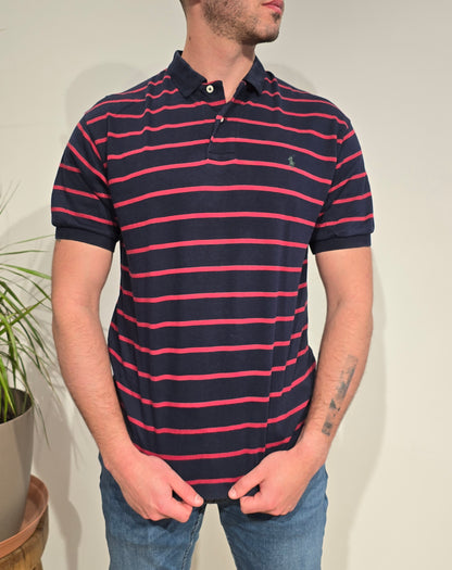 Polo en coton à rayures - M