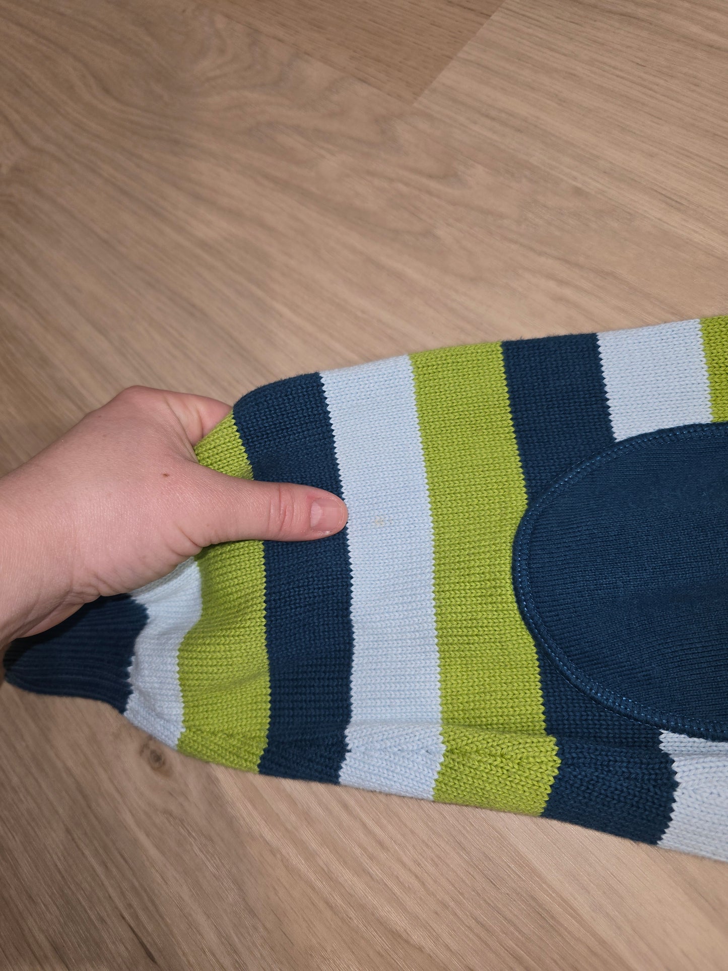 Pull col rond à rayures colorés - XL
