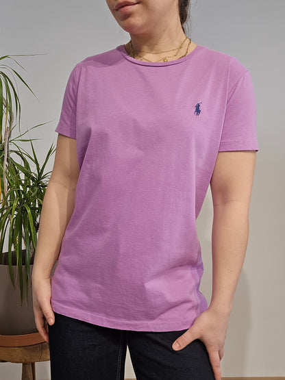 Tee-shirt en coton violet - L