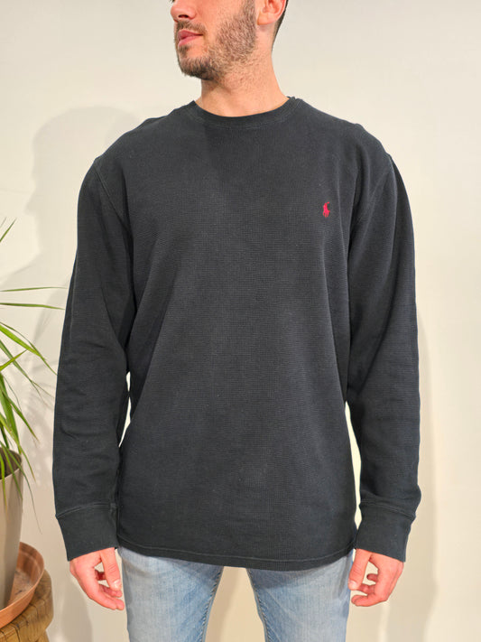 Pull léger en coton noir - XL/2XL