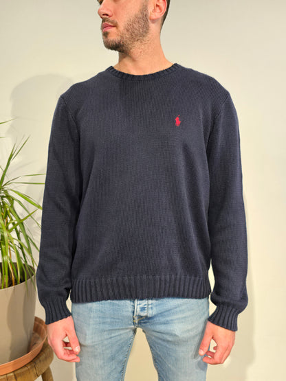 Pull en maille marine - L