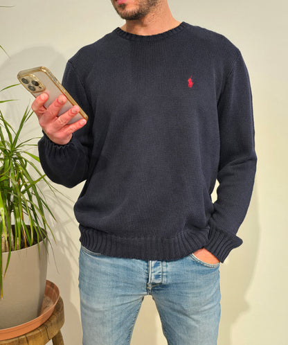 Pull en maille marine - L