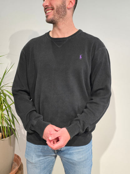Sweat en coton noir - L