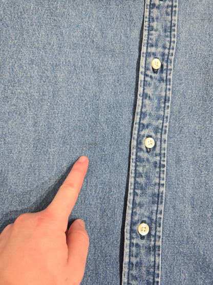Chemise en coton effet jean - XL