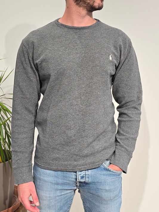 Pull léger en coton gris - XL