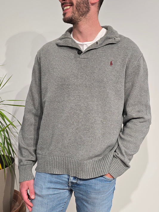 Pull en coton gris - XL