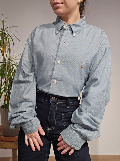 Chemise en coton à petit motif - XL