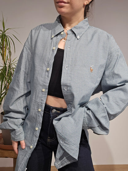 Chemise en coton à petit motif - XL