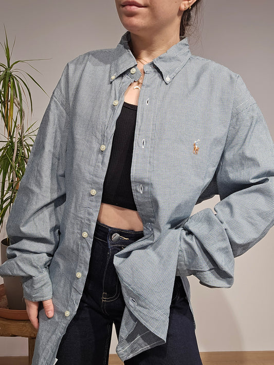 Chemise en coton à petit motif - XL
