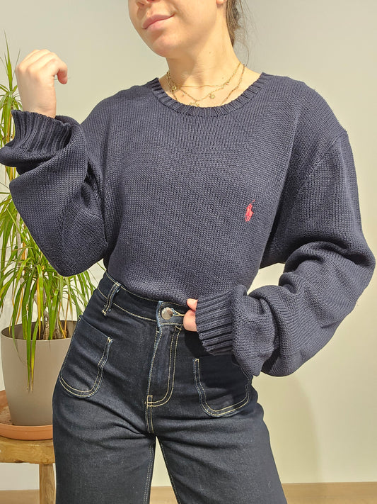 Pull en maille marine - L/XL