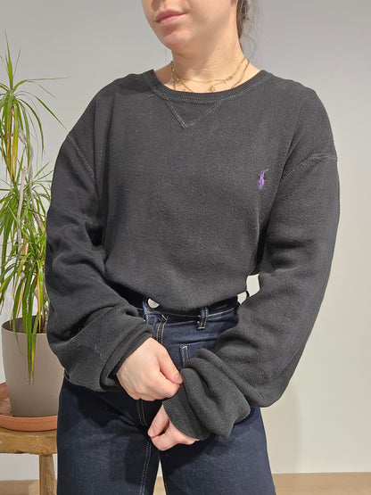 Sweat en coton noir - L/XL