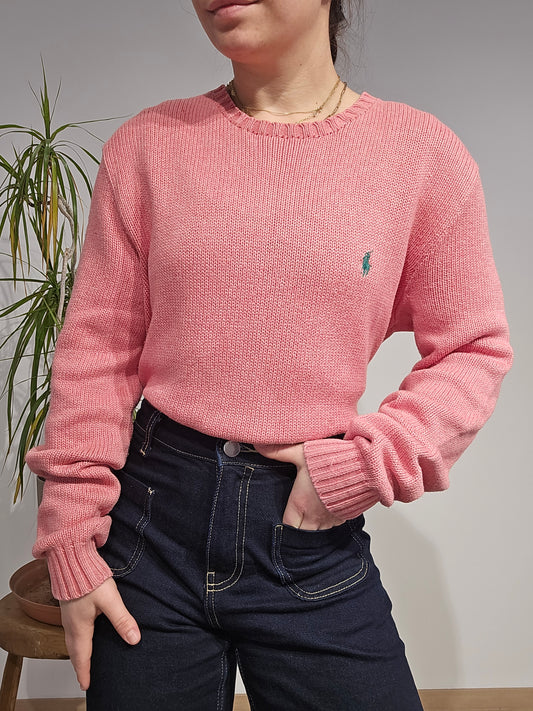 Pull en maille rose - S/M
