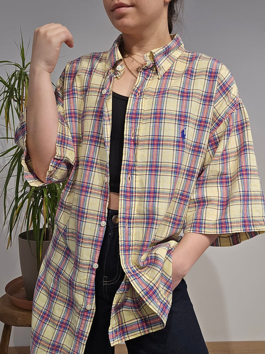 Chemise Blake en coton à carreaux multicolore- XL