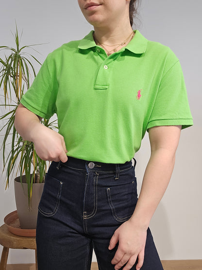 Polo Skinny fit en coton vert - M