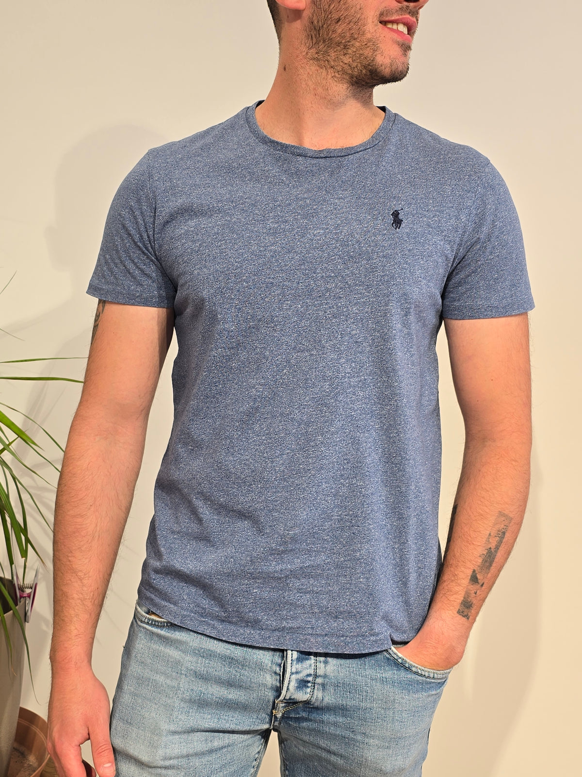 Tee-shirt silm fit en coton - M/L