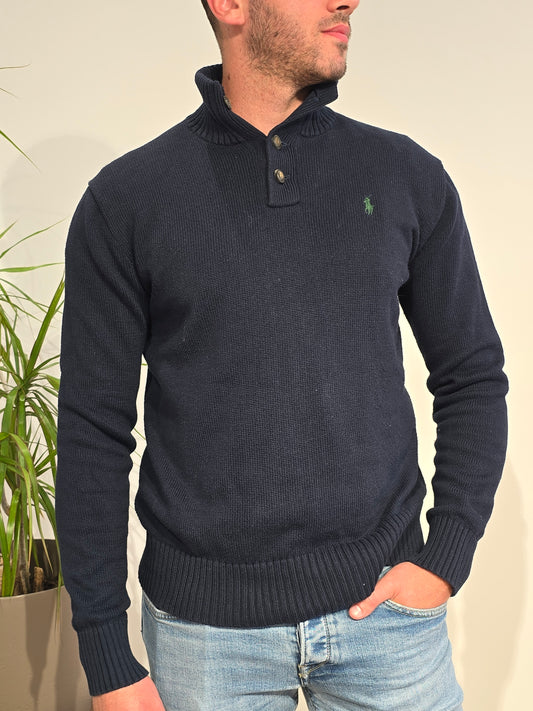 Pull en coton marine - M
